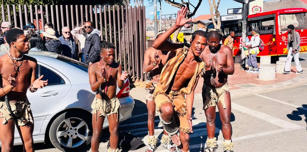 Traditional dancers Soweto South Africa